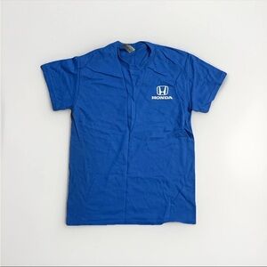 Honda Blue Shirt T-Shirt Promo Small Cotton